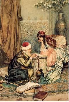 Arab or Arabic people and life. Orientalism oil paintings  397, unknow artist